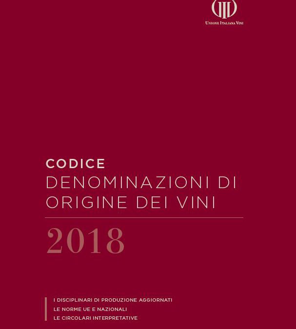 XI edizione del “Codice denominazioni d’origine dei vini”